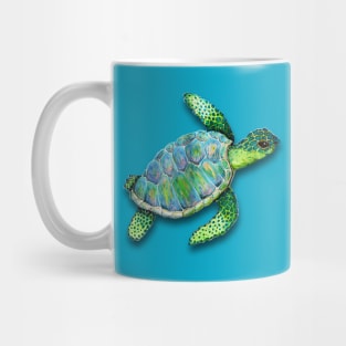 Swimming sea turtle Mug